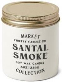 Firefly Market Large Ceramic Tin Candle - Santal Smoke