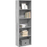 Bookcase Grey Sonoma 60x30x189 cm Engineered Wood
