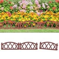 Lawn Edgings 17 pcs Red 10 m PP