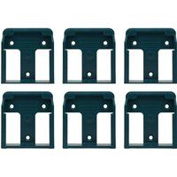 StealthMounts Battery Mounts for Makita LXT | Cordless Battery Holders for Makita 18v Power Tools | 6 Pack | Blue Battery Organisers for Makita