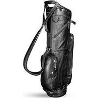Leather Cart Bag Black/White