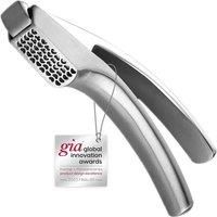 Garlic Press Stainless Steel - No Need to Peel Garlic Mincer for Fine Garlic - Detachable for Easy Cleaning - Garlic Presser and Masher - Garlic Crusher 5 Year Warranty