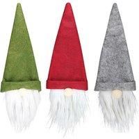 Christmas Gonk Wine Sleeves - 3 Colours & Pack Option! - Grey