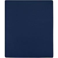Jersey Fitted Sheets 2 pcs Navy Blue 100x200 cm Cotton