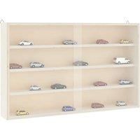 Wall Display Cabinet with Doors 60x8.5x37 cm