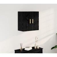 Black Oak Wall Cabinet - 60x30x60 cm, Made from Engineered Wood