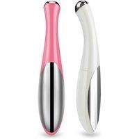 Micro-Vibration Eye Massaging Stick In White Or Pink