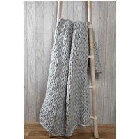 Chunky Hand-Knitted Soft & Cosy Throw Blanket 120x150 cm