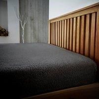 Smart Living Luxury Teddy Bear Fleece Fitted Sheet in Charcoal | Size: Single Fitted
