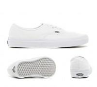 Vans Authentic Womens Trainers White White - 3 UK