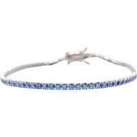 Sterling Silver Aquamarine Gemstone Tennis Bracelet