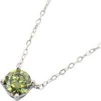 Peridot Moissanite Crystal Sterling Silver Necklace