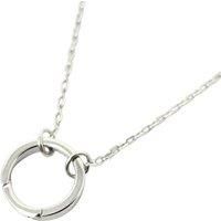 Sterling Silver Necklace With Openable Spring Clasp