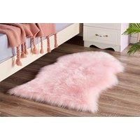 Faux Fur Fluffy Sheepskin Rug In 2 Sizes And 9 Colours - Cream