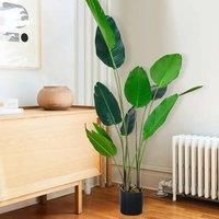 £Breeins£Artificial Banana Tree in Pot Fake Plant