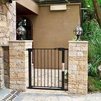 £Breeins£Black 77cm Pressure Fixed Stair Gate Safety Gate
