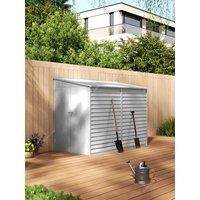 £Breeins£Outdoor Storage Shed Waterproof Metal Tool House With Foundation Kit Patio Lean for Backyard Lawn