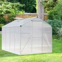 £Breeins£Greenhouse Polycarbonate Rain Gutter Roof Vent Walk-in Aluminum Grow House Garden