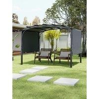 £Breeins£Patio Pergola with Retractable Sun Shade Canopy, Extra Large Patio Shelter Pavilion