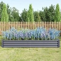 £Breeins£Galvanized Raised Garden Bed Kit for Vegetables, Super Large Metal Planter Boxes Outdoor