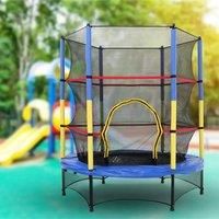 £Breeins£Outdoor Park 55 Inch Kid Adult Fitness Mini Trampolines With Handrail Protective Net