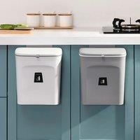 £Lifeideas£Door Hanging Trash Can Kitchen Bathroom Toilet Waste Storage with Inner Barrel Wall