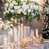 £Lifeideas£Metal Rectangular Flower Stand Pedestal Decoration