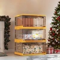 £Lifeideas£3pc Foldable Transparent Storage Box Home Wardrobe Clothes Organizer Large Capacity