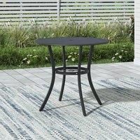 80CM Garden Metal Slatted Coffee Table