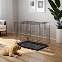 Extra Large Wire Dog Crate with 2 Doors and Tray 70cm
