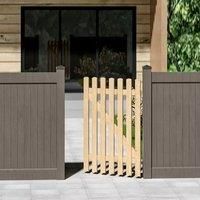 120cm Garden Wood Fence Gate with Latch
