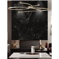 Livingandhome 3M Grey & Black Marble Contact Wallpaper Self Adhesive