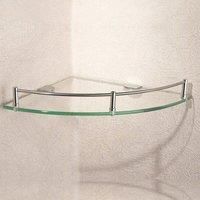 Corner Glass Shower Storage Shampoo Holder, 20x20CM