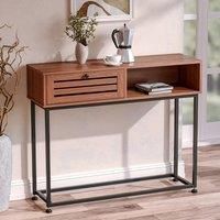 Metallic Console Table with Storage