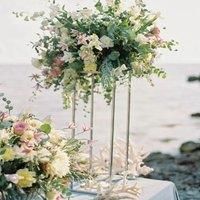 100cm Column Metal Wedding Flower Stand with Acrylic Top