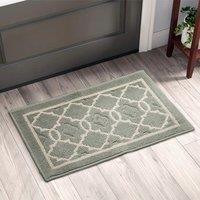 Green Euro Anti Slip Entryway Doormat