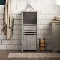 Modern Wooden Freestanding Single Door Bathroom Cabinet