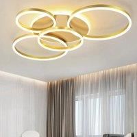 KOMORE Classic Golden Loops Energy Efficient LED Ceiling Light, Cool White / Stepless Dimming for