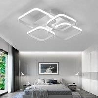 KOMORE Contemporary LED Energy-efficient Semi Flush Ceiling Light for Office, Living Room, Bedroom,