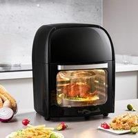 KOMORE 12L Air Fryer with Rotisserie Basket & Memory Function &60 Minutes Timer & 80C-200C