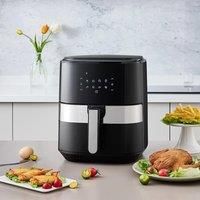 KOMORE 8L Touch Control Air Fryer with Display 8 Preset Modes &60 Minutes Timer & 80C-200C