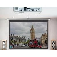 Wall/ Ceiling Mounted Electric Projector Screen for Home School Theatre Cinema 120 inch 4:3