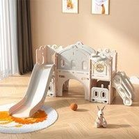 KIDkid Toddlers Kids Playset with Slide Basket Hoop Indoor Toddler Playground for Age 1-3-Perfect