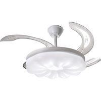 Voltsify Dimmable Ceiling Fan Light with Remote and Retracted Blades