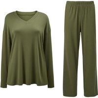 Lightweight V-Neck Two-Piece Pyjama Set