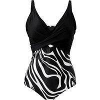 V-Neck One-Piece Swimsuit