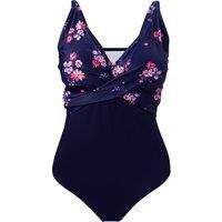 V-Neck One-Piece Swimsuit