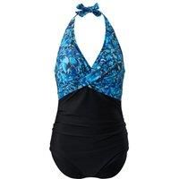Stylish Halter Neck One-Piece Swimsuit