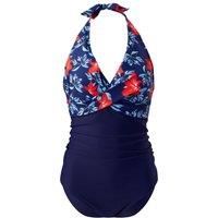Stylish Halter Neck One-Piece Swimsuit