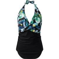 Stylish Halter Neck One-Piece Swimsuit